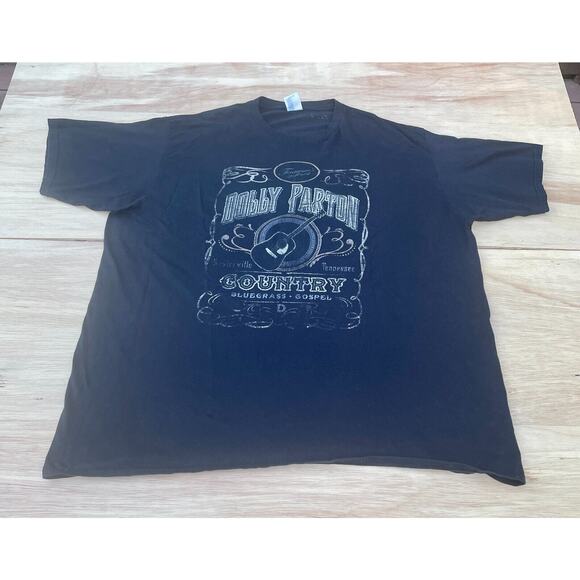 Port and Company Other - PORT & COMPANY Dolly Parton Whiskey Label Shirt Short Sleeve Men's Blue SIZE 3XL